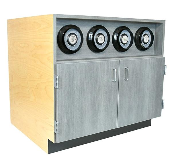36” 4 Cup Dispenser Cabinet