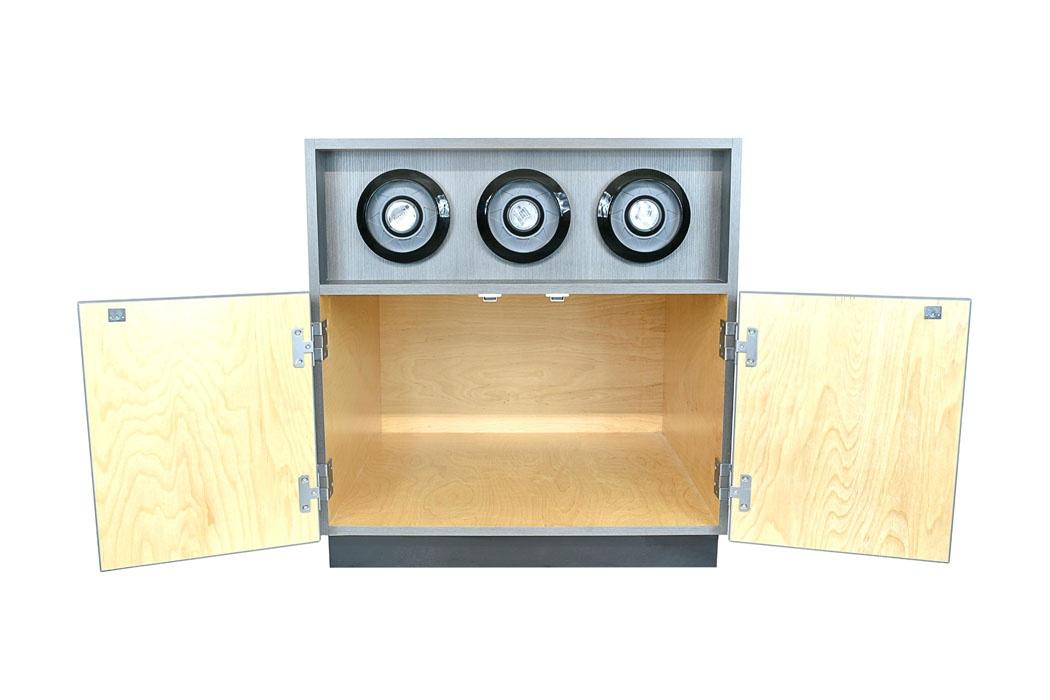 30” 3 Cup Dispenser Cabinet